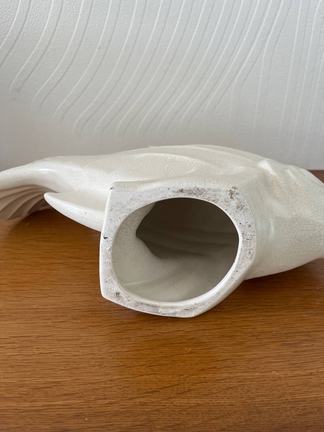 Cracked ceramic fish circa 1930 art deco on Jan