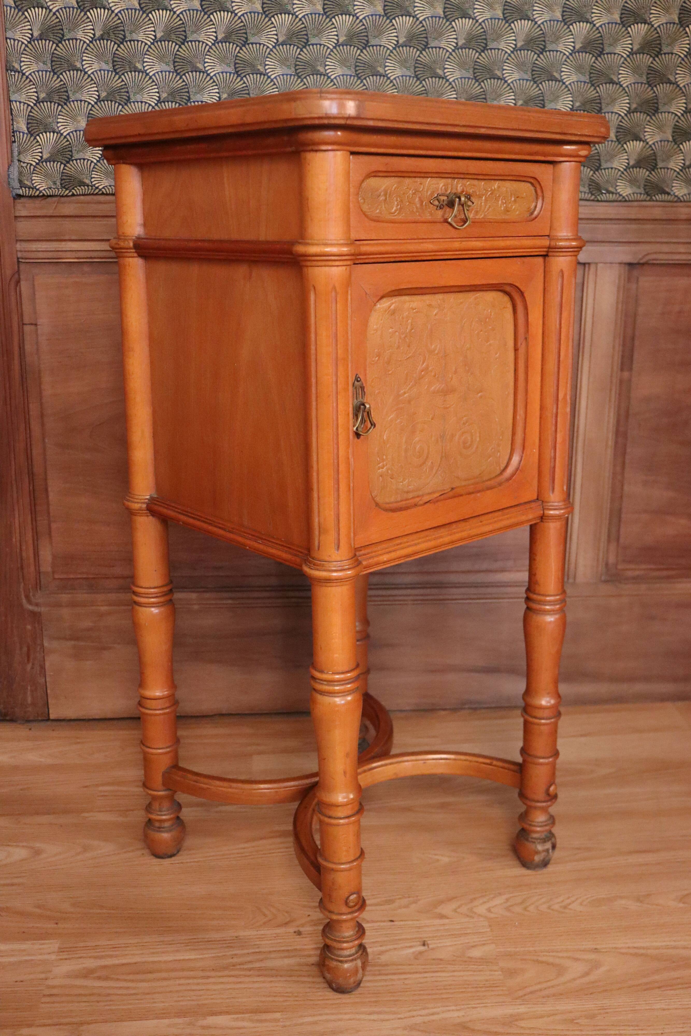Joseph and Jacob Kohn bentwood bed & nightstand