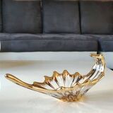 Empty Pocket/Decorative Bowl/Royal Bayel Crystal. 18k gold highlights.