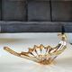 Empty Pocket/Decorative Bowl/Royal Bayel Crystal. 18k gold highlights.