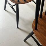2 chaises scandinave en teck Fanett par Ilmari Tapiovaara, design 1950