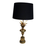 Neoclassical Palm Tree Table Lamp in Brass in the Style of M