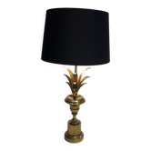 Neoclassical Palm Tree Table Lamp in Brass in the Style of M