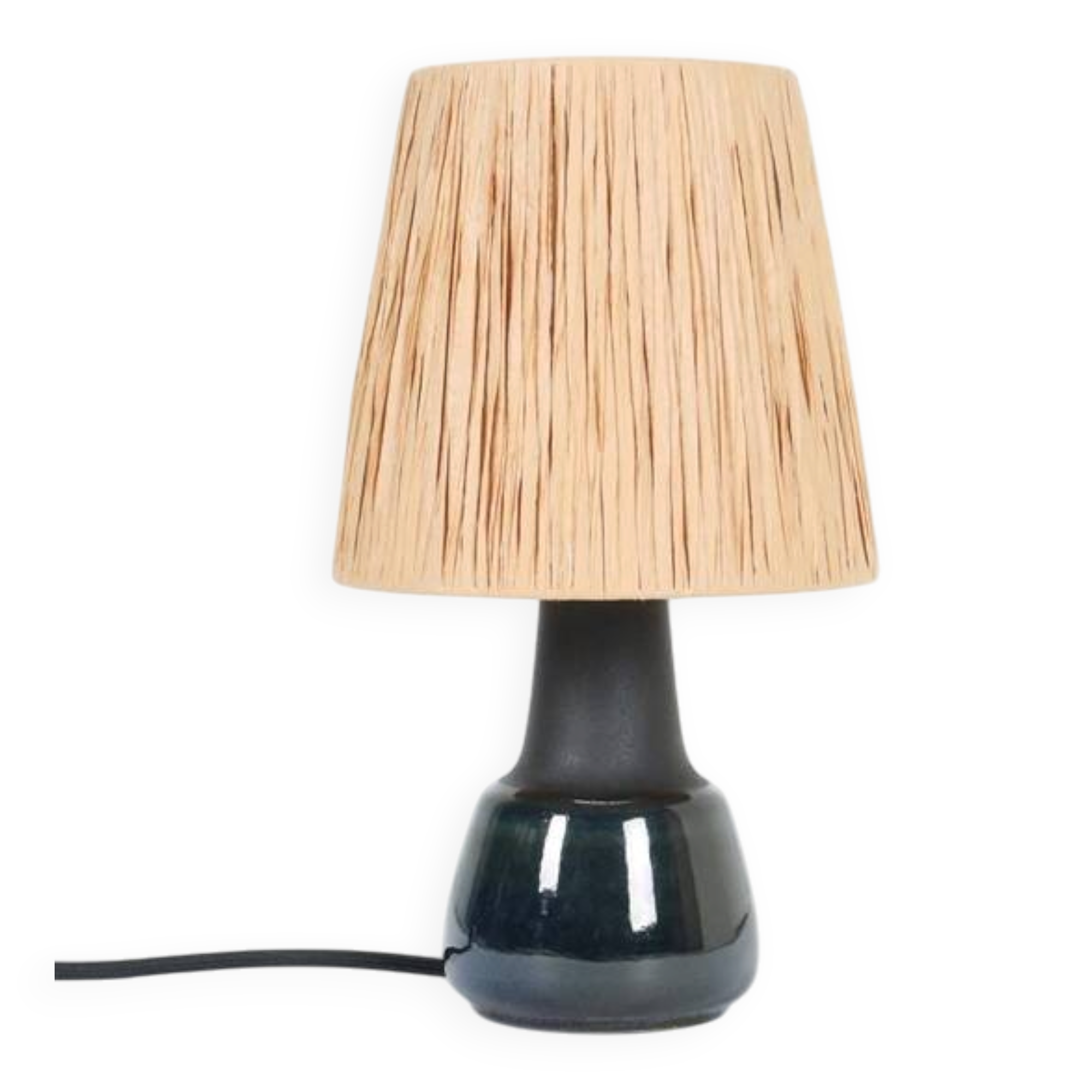 Small Søholm “Blue Series” ceramic table lamp / Mid-century / Danish modern design / 1960s / 1970s