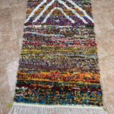 Handmade Azilal Moroccan rug, Berber rug woven from wool.