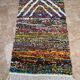 Tapis marocain Azilal fait main, tapis berbère en laine tissé à la main.