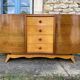50s art deco sideboard in rosewood