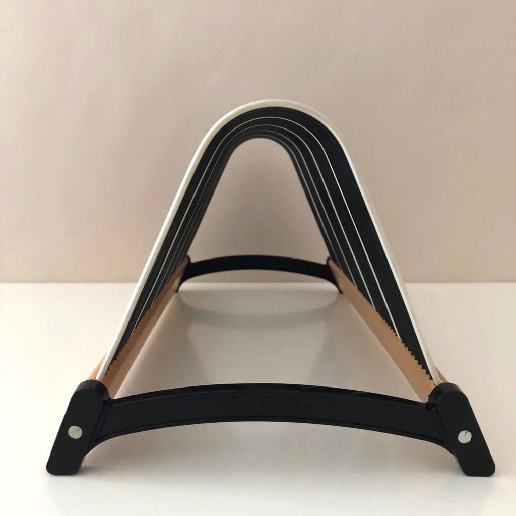 Plattofix record stand, vinyl record holder, plattofix germany, black white