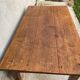 Table de ferme en bois massif avec 1 tiroir