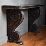 Carved bench