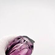 Vase sculptural organique Sommerso Murano couleur améthyste