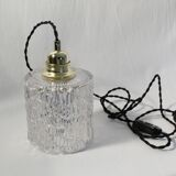 Vintage ball machine cylindrical clear glass