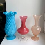 Pale pink opaline vase 40s