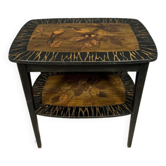 In the spirit of the Nancy School: marquetry tea table circa 1900