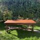 Solid oak farmhouse table with extensions