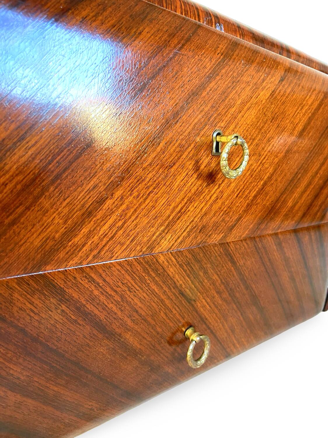 midcentury rosewood chest of drawers.