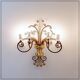 Applique en fer forgé et verre dans le style de la Maison Baguès