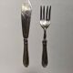 Antique 800/1000 silver carving set cutlery