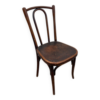 Chaise bistrot Fischel en bois gaufré