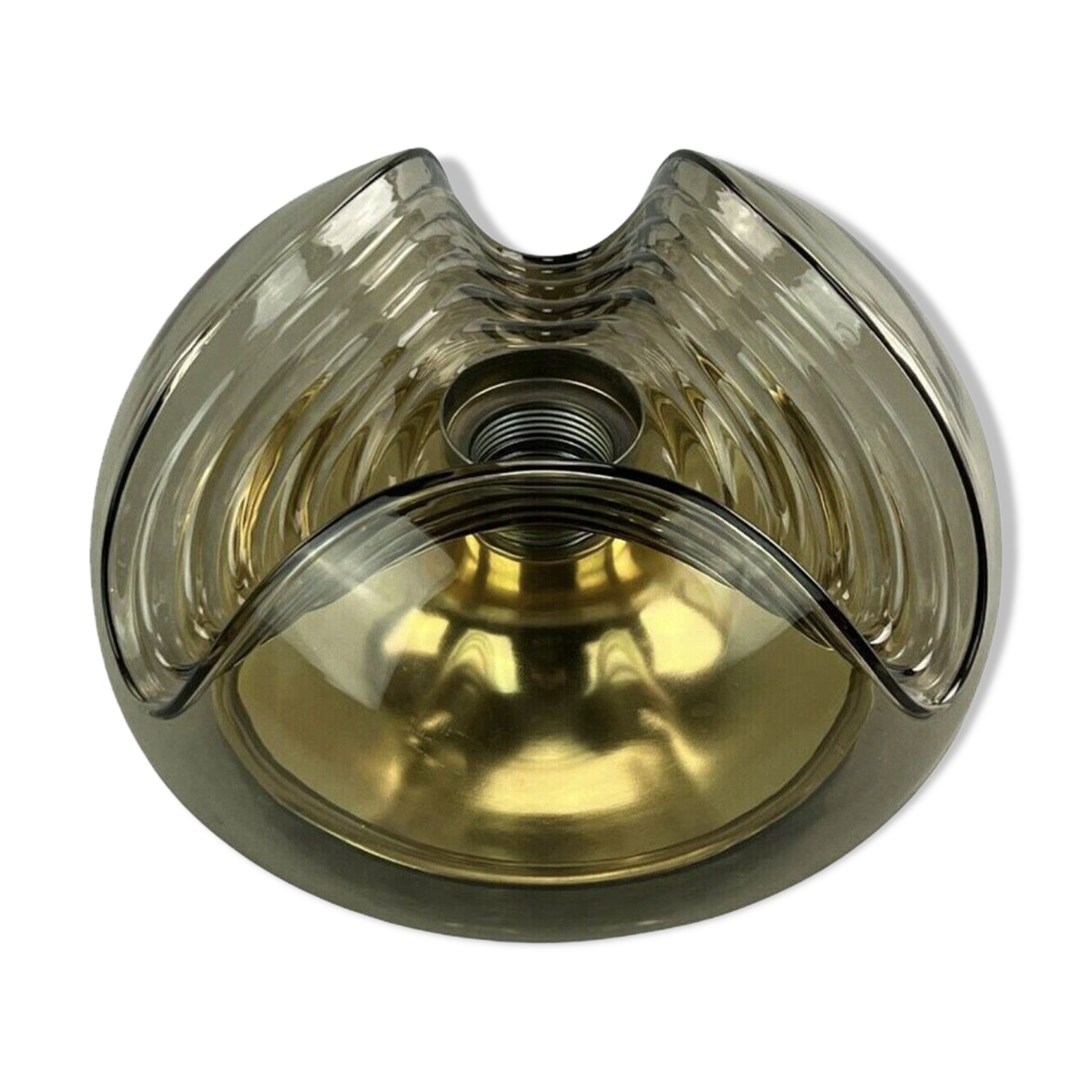 60's 70's peill & putzler "wave" koch & lowy wall scone plafoniere design