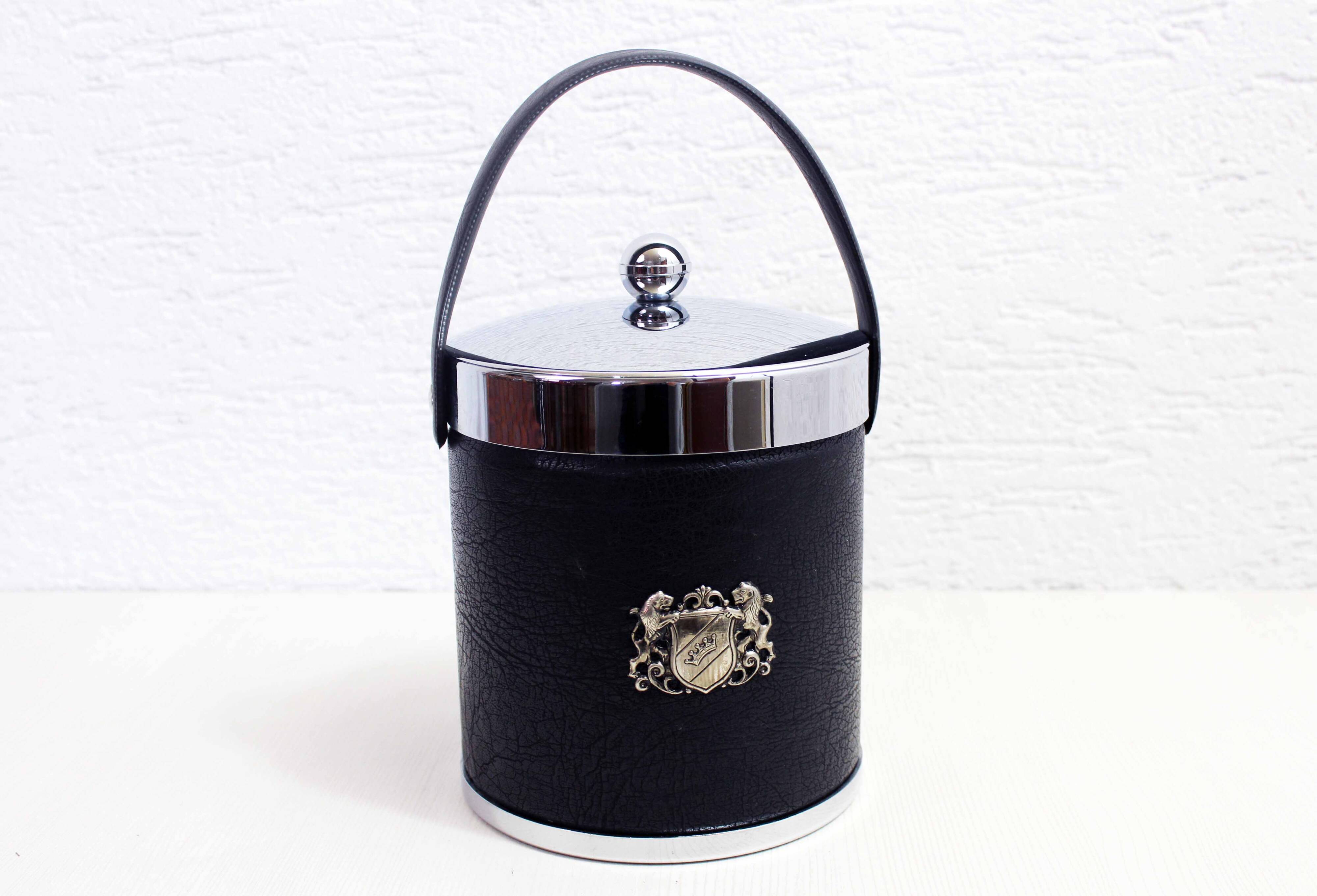 Vintage Vinyl and Plastic Ice Bucket