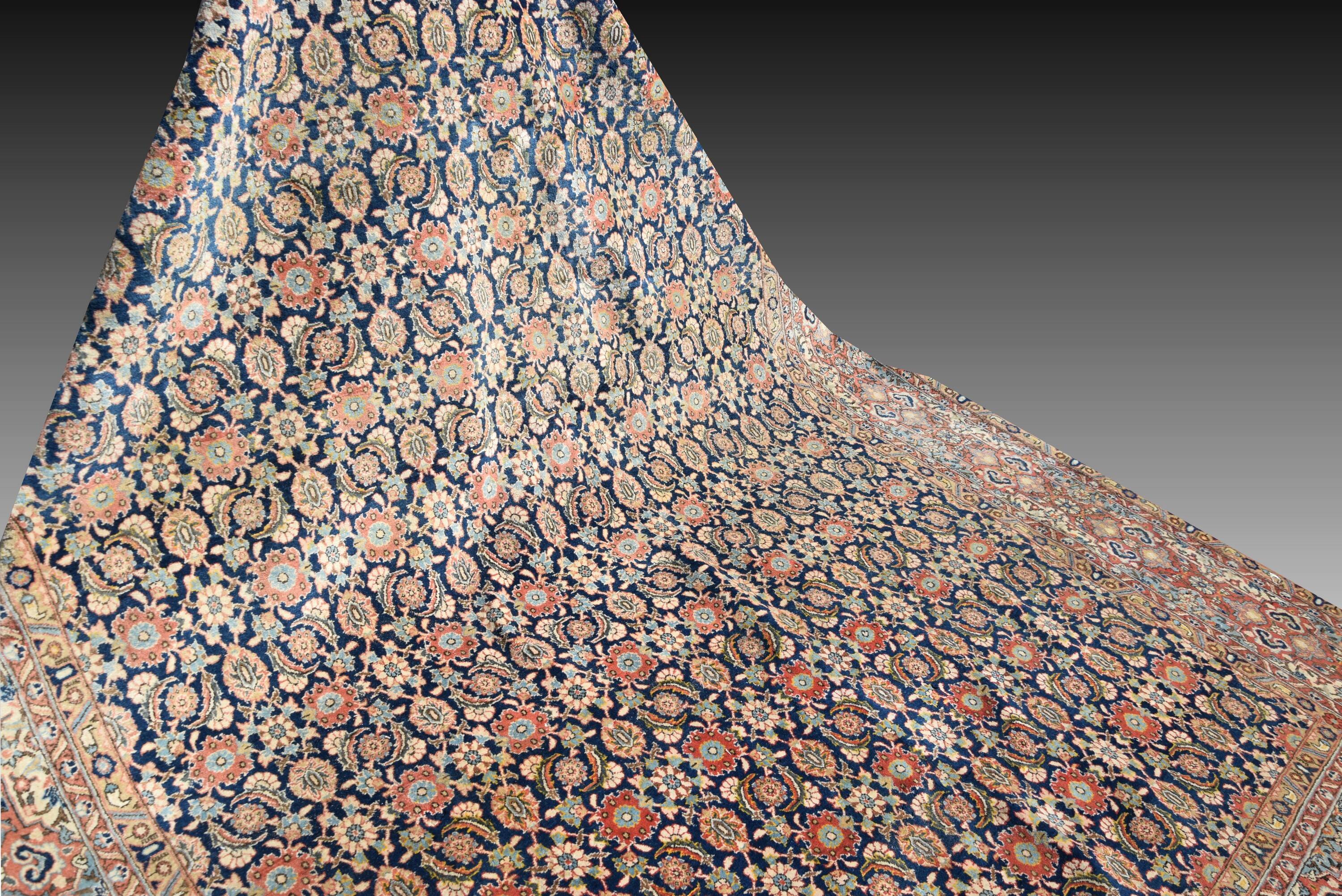 Iran GHOUM oriental rug - : 3.33 X 2.35 Meters -