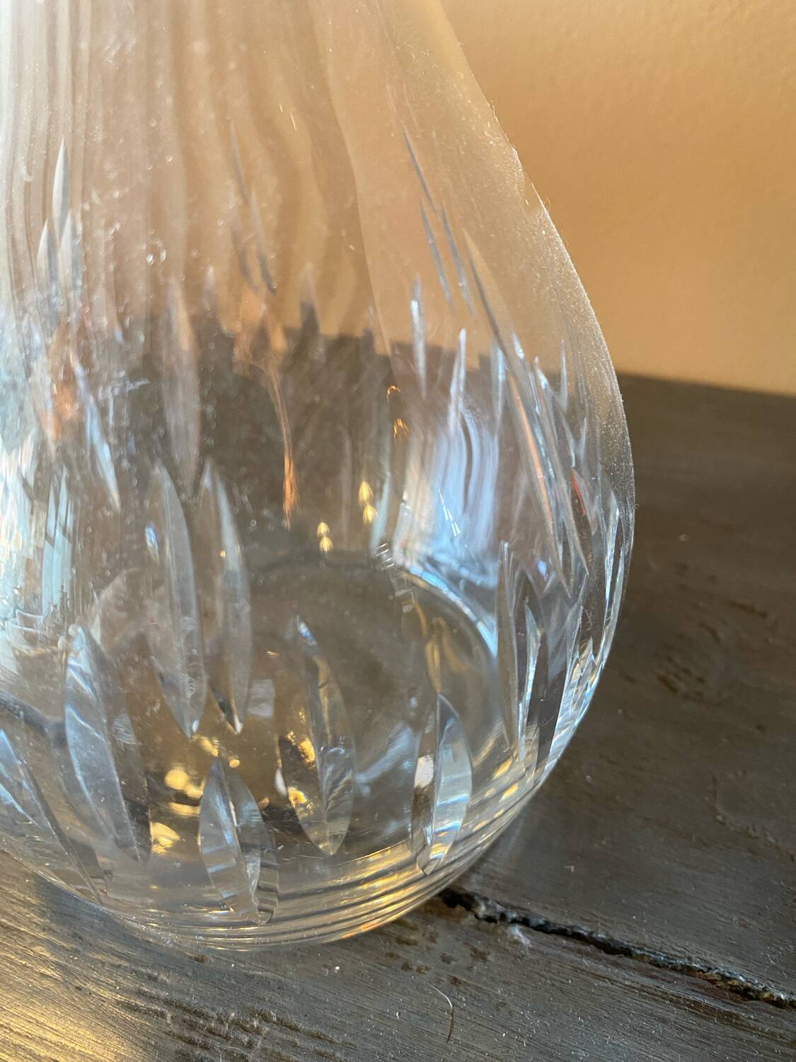 Antique crystal carafe