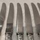 12 silver plated table knives, goldsmith SFAM, art deco style