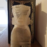 Onyx book clambands depicting an Aztec statue