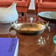 Mid-century Modern brass deers centerpiece / bowl, France 1970s