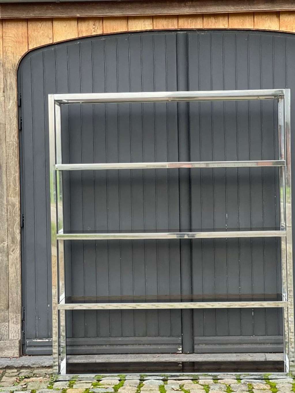 Shelf with smoked glass