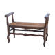 Banc en paille