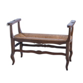 Banc en paille