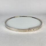 1930's art deco chrome round tray