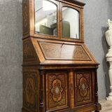 Lemarchand-Lemoine: Scriban cabinet stamped Napoleon III period in marquetry