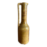 Vintage stoneware vase signed