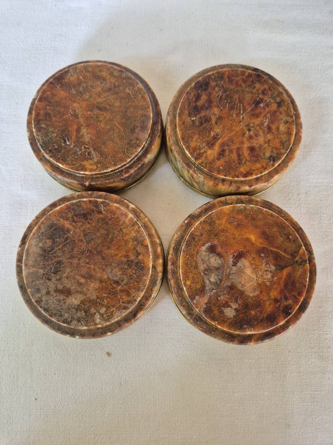 Cendriers coupelles marbre Italien vintage