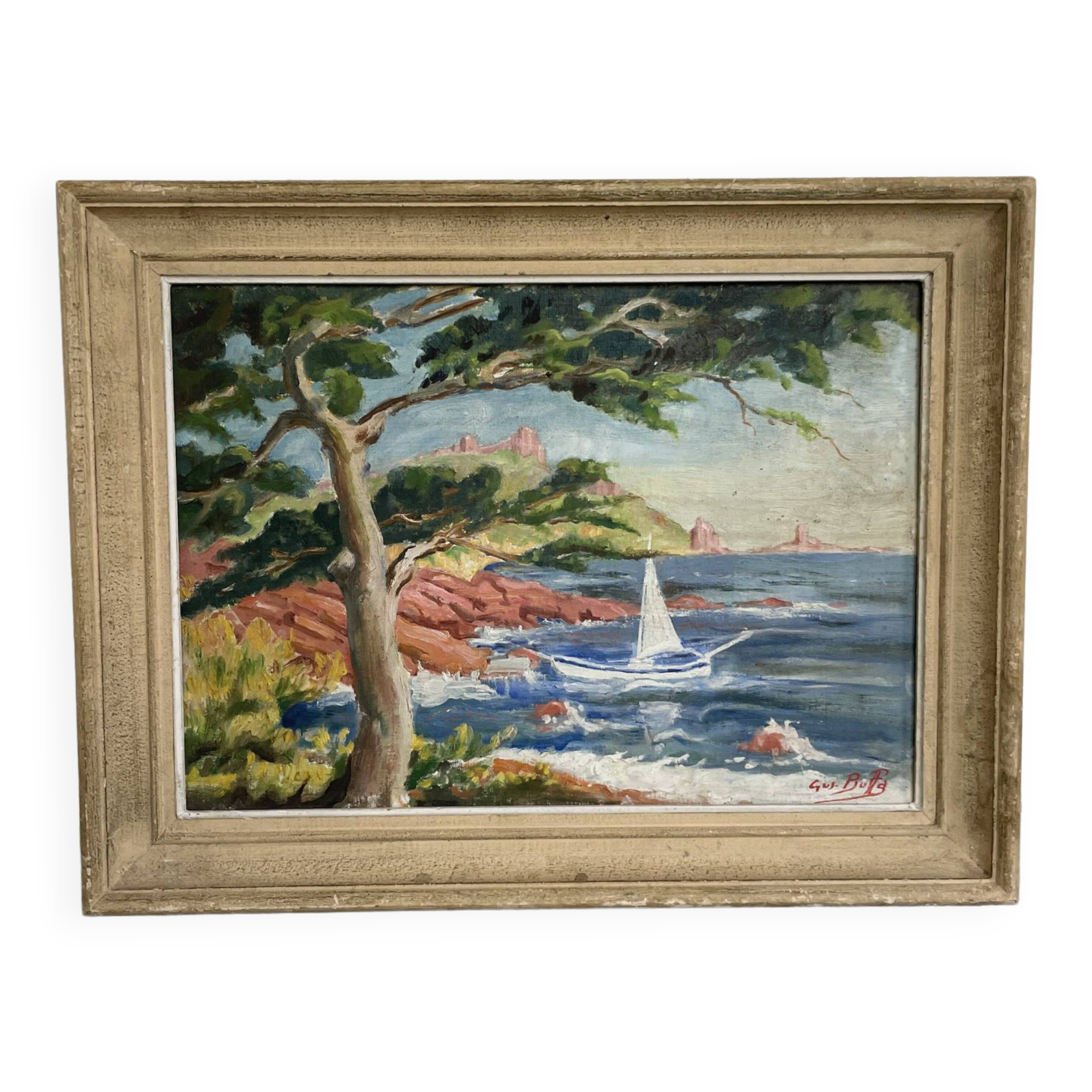 Oil painting Saint Raphael Gus Buffa