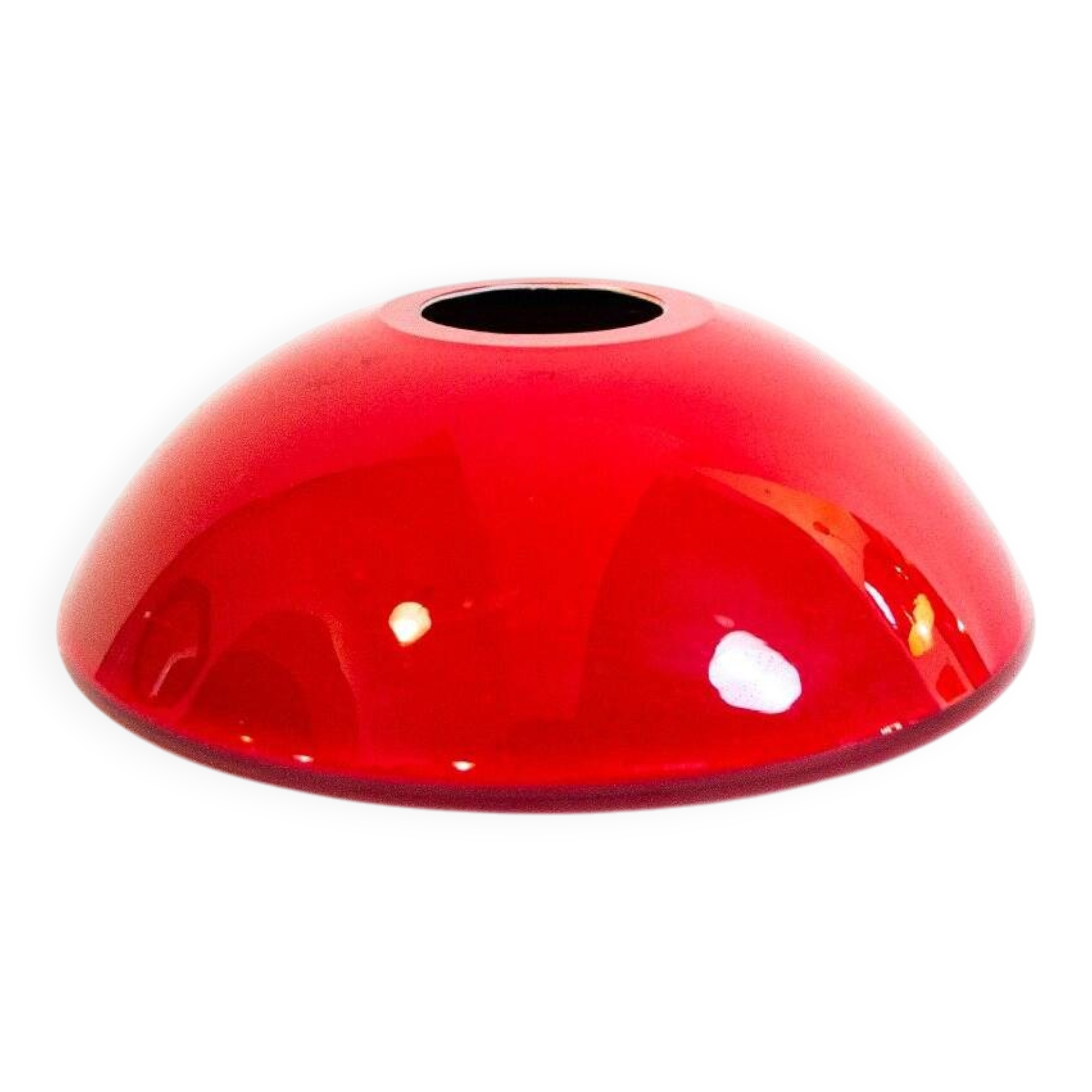 White and red glass vase by Walter Gropius for Rosenthal, 1969