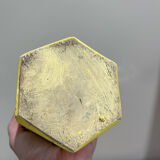 Bouteille en céramique jaune