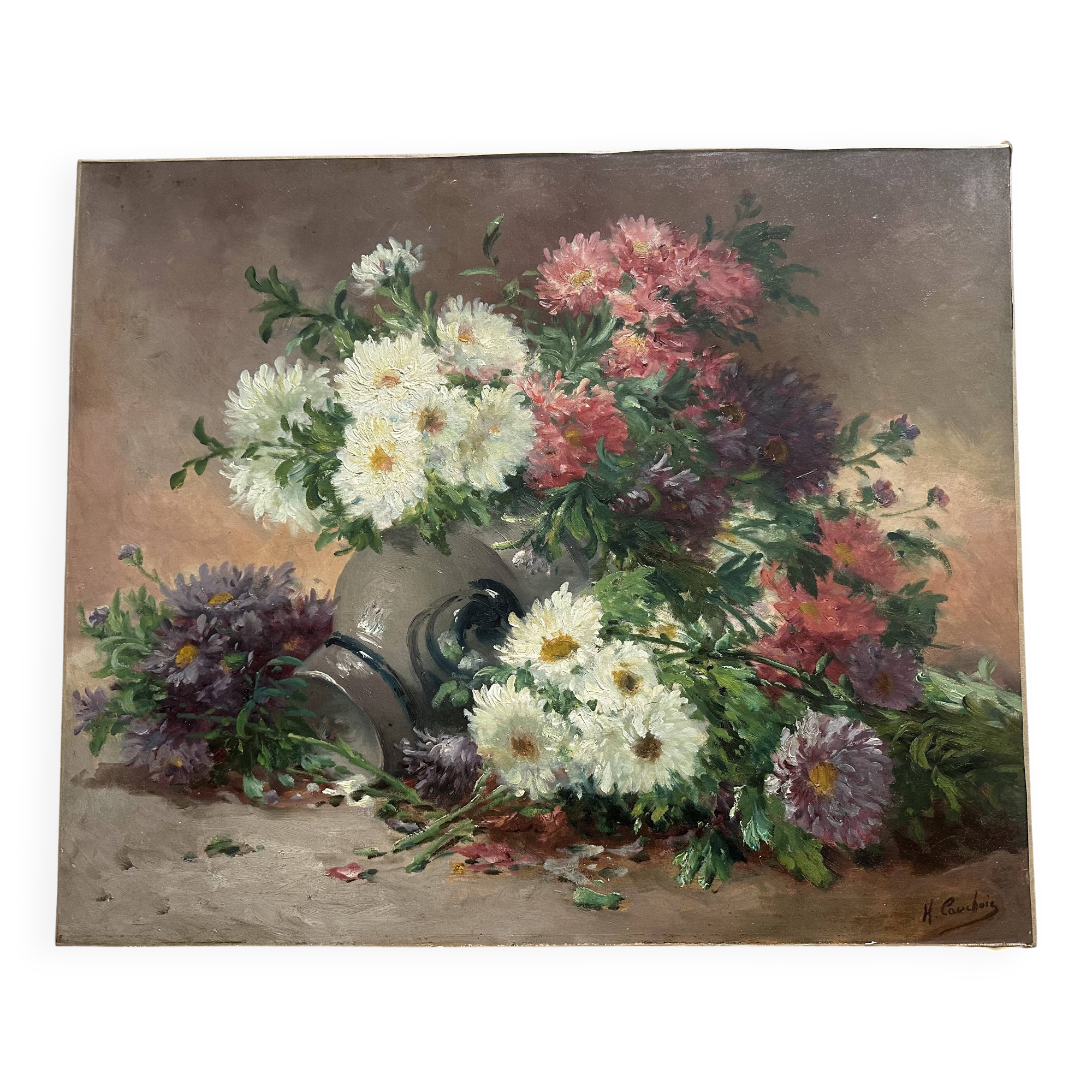 Oil on Canvas - Eugène Henri Cauchois - Fully restored