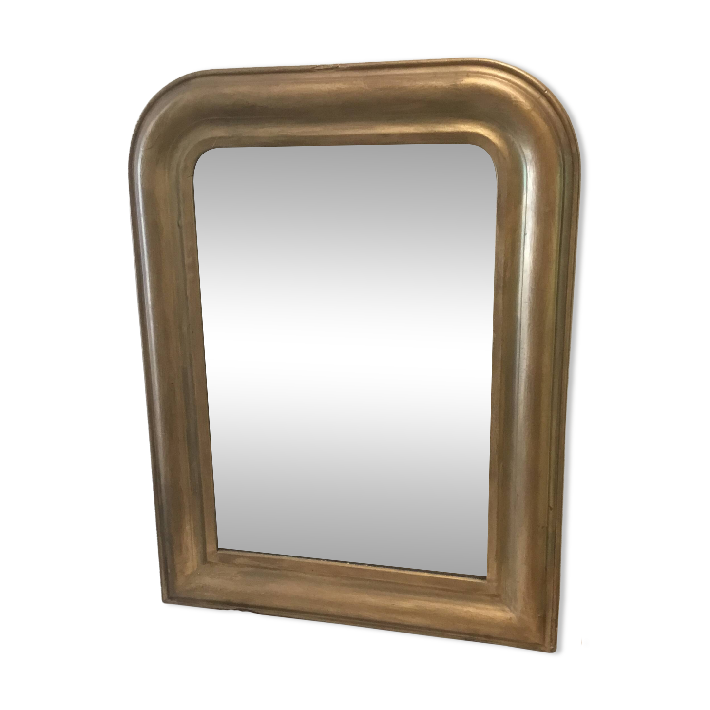 Golden wooden mirror