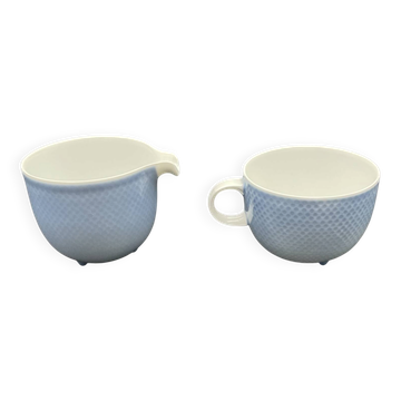 Tasse et pot à lait bleu pastel Rosenthal Century – Tapio Wirkkala