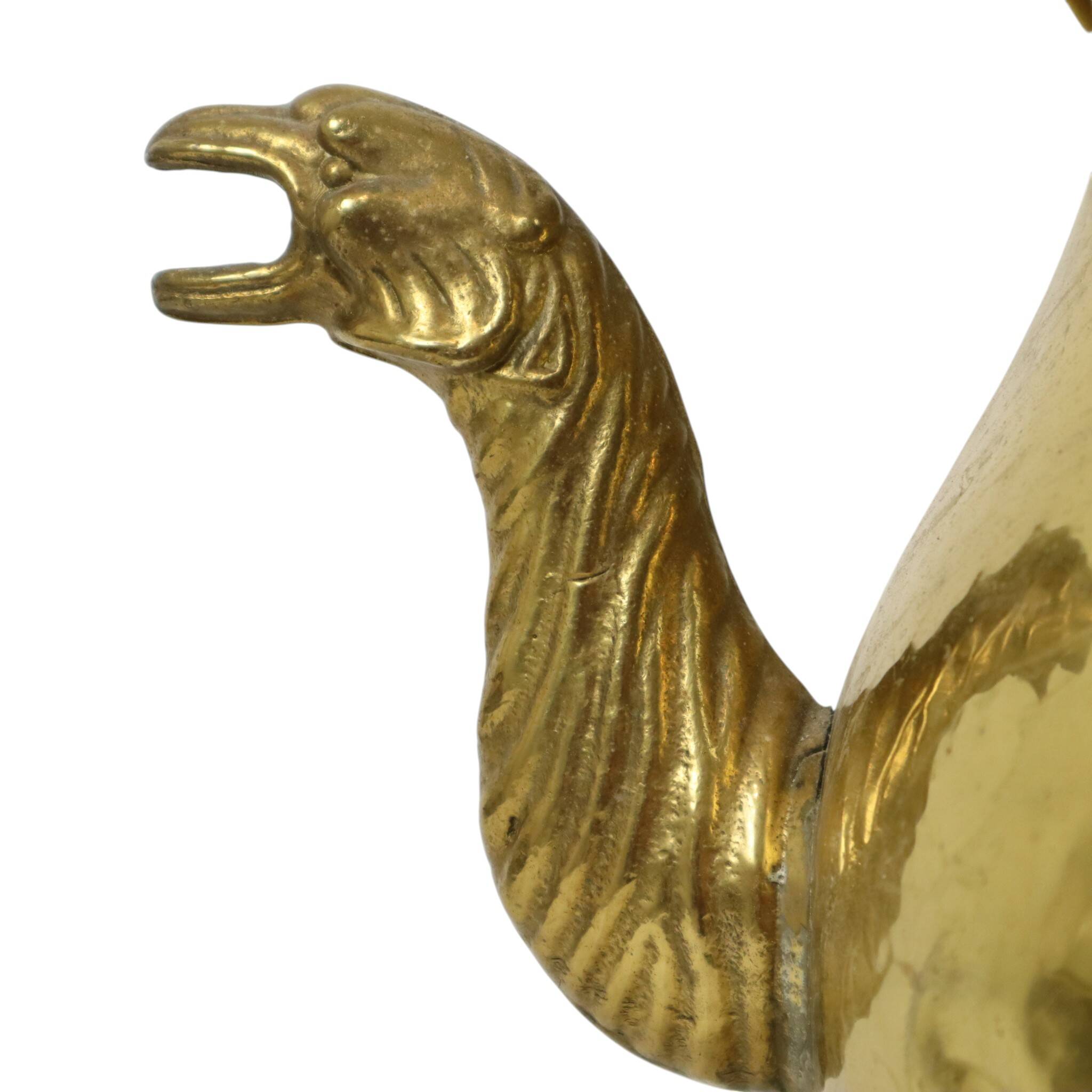 Large Copper Kettle Jardinière Flowerpot Griffin Brass