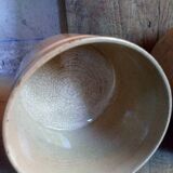 Three XXeme jam jars in glazed earth