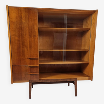 Library in Walnut by Francisek Mezulanik for Up Zavody, 1960s