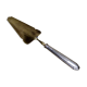 Shovel has silver metal pie art deco