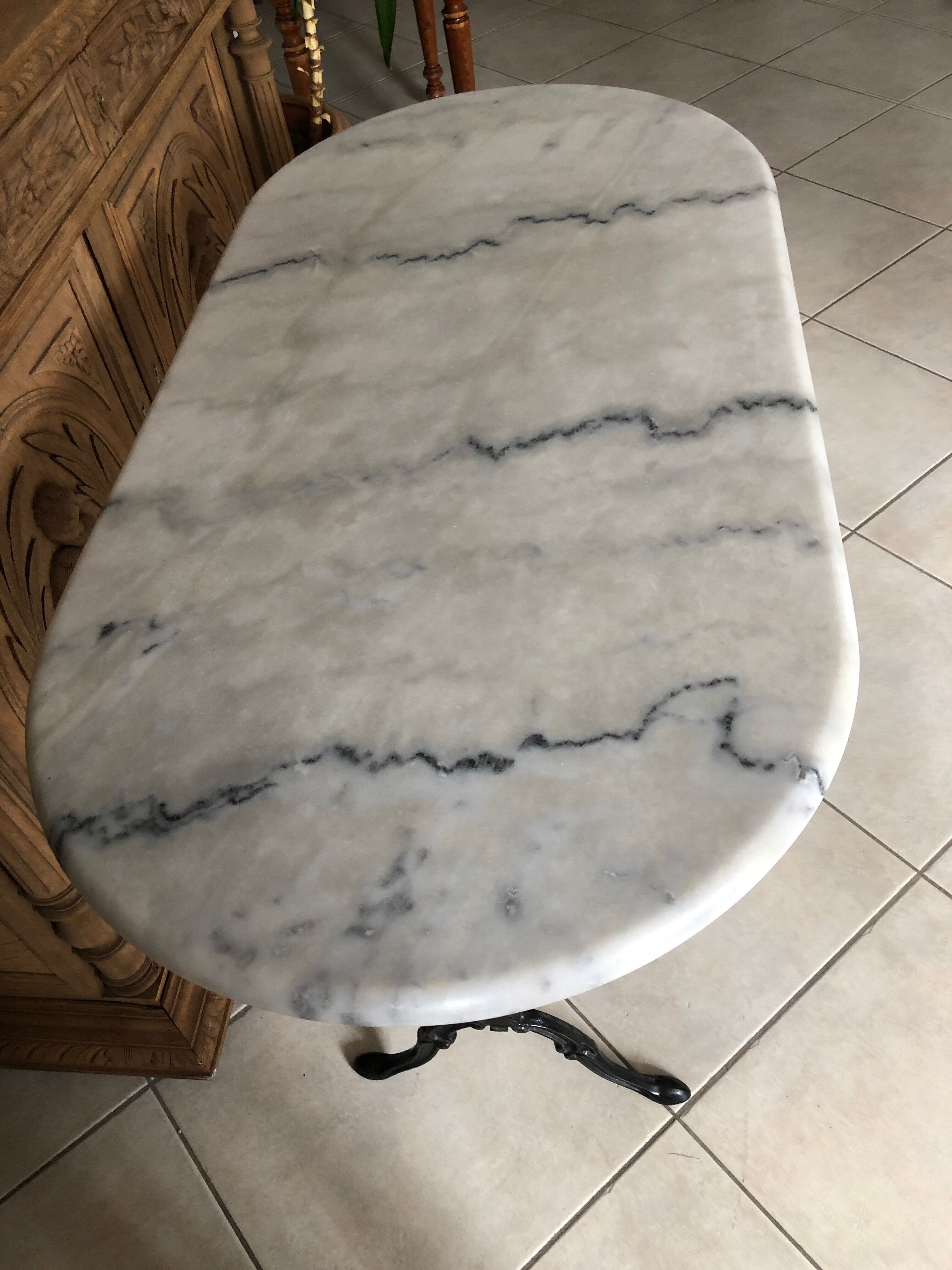 Marble bistro table