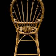 Rattan rocking chair Italy 1950