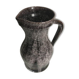 Old ceramic accolay jug, grey-black